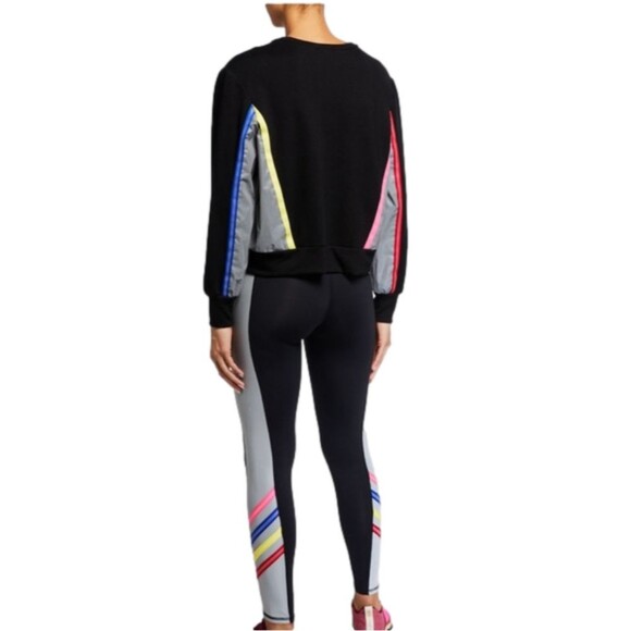 NWT Terez Colorblock Sweatshirt with Reflective Trim - Picture 4 of 6